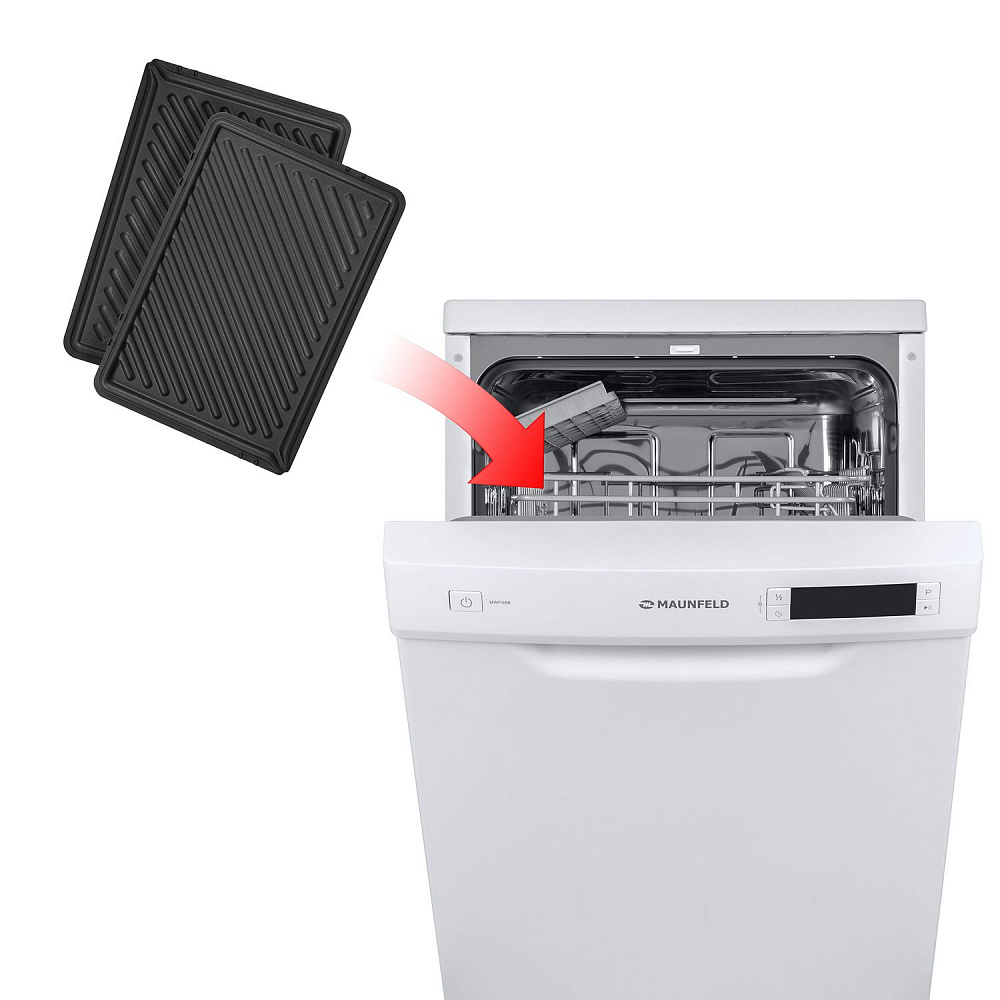 Купить Электрический гриль MAUNFELD MGE2000BK черный — Фото 11