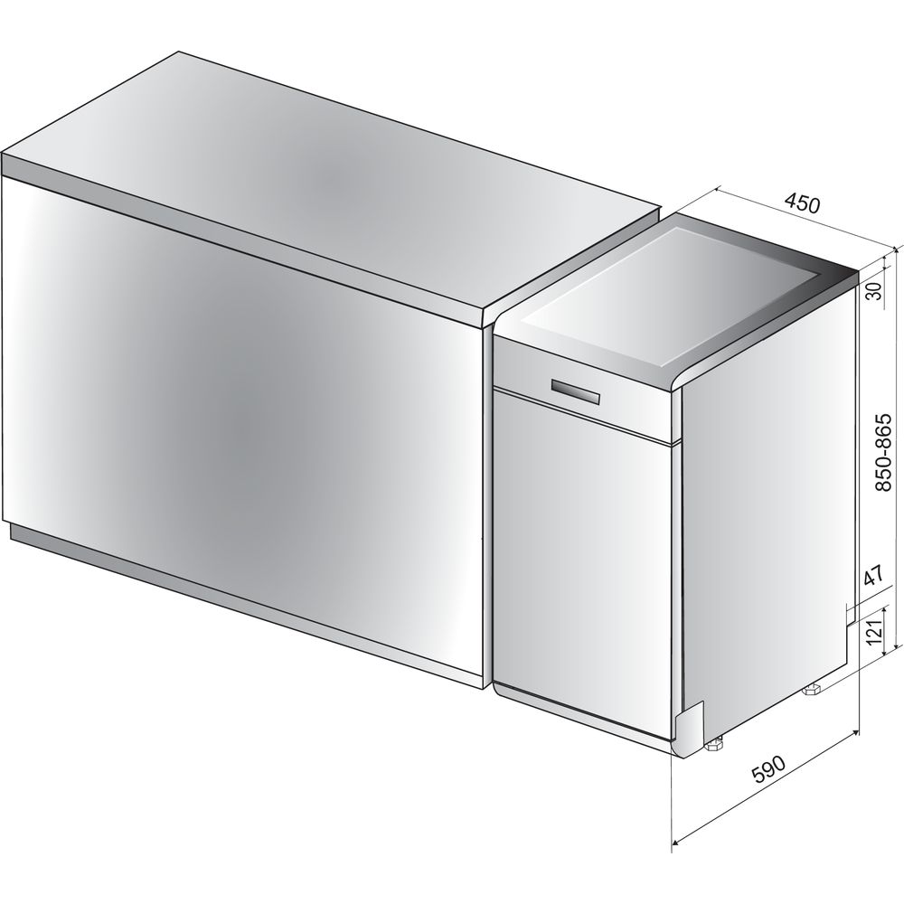 Купить Посудомоечная машина Indesit DSCFE 1B10 S RU — Фото 2