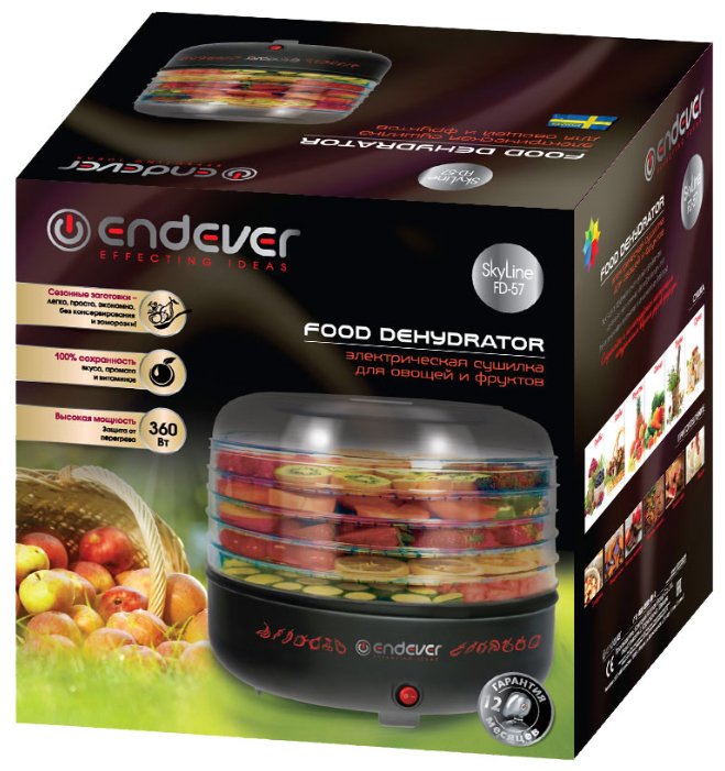 Купить Сушилка для овощей и фруктов ENDEVER Skyline FD-57 — Фото 2