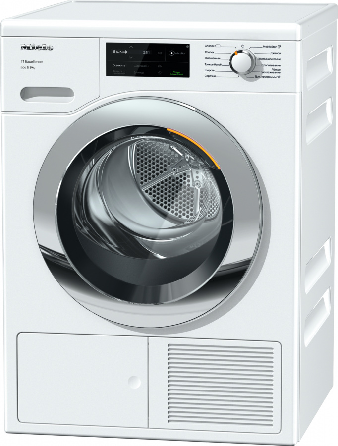 Сушильная машина MIELE TEJ665WP Chrome Edition																		 — описание, фото, цены в интернет-магазине PT Stores