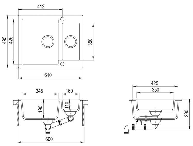 Купить Мойка TEKA CLIVO 60 S-TQ TOPAZ BEIGE топаз — Фото 2