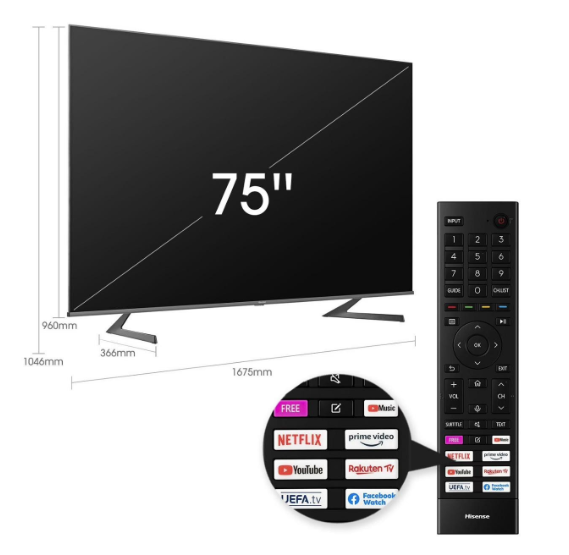 Купить Телевизор HISENSE 75A7GQ — Фото 3