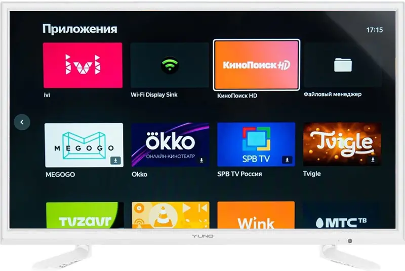 Телевизор YUNO ULX-24TCSW222 белый																		 — описание, фото, цены в интернет-магазине PT Stores