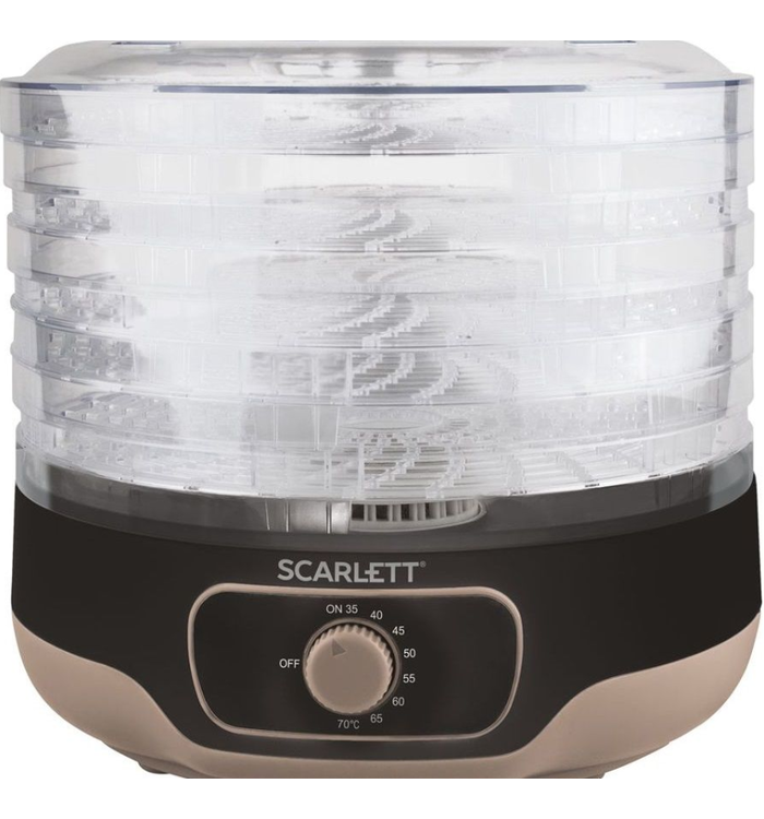 Сушилка для овощей и фруктов Scarlett SC-FD421020 5под, черный																		 — описание, фото, цены в интернет-магазине PT Stores