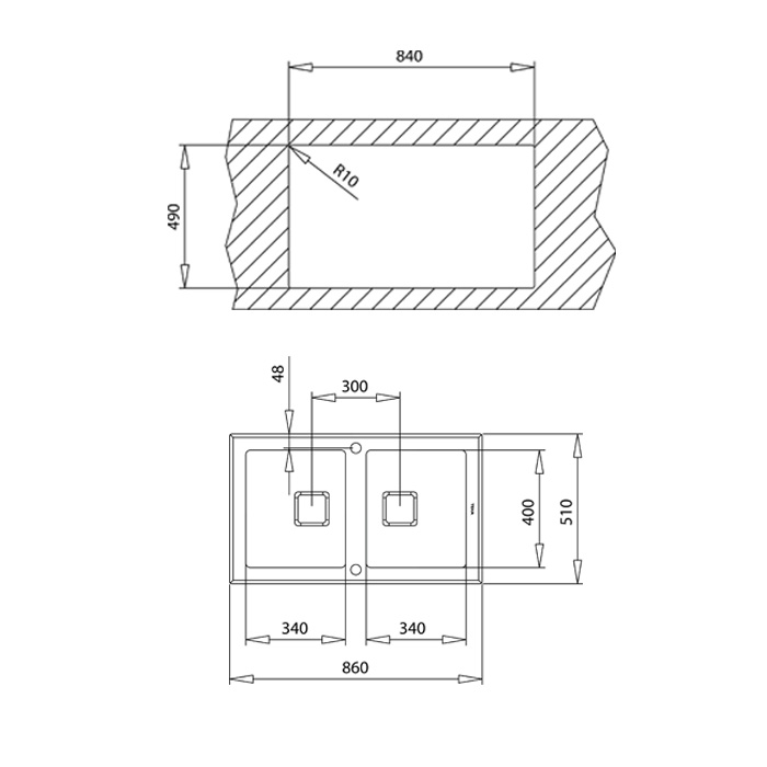 Купить Мойка TEKA DIAMOND RS15 2B 86 BLACK с клапан-автоматом — Фото 3