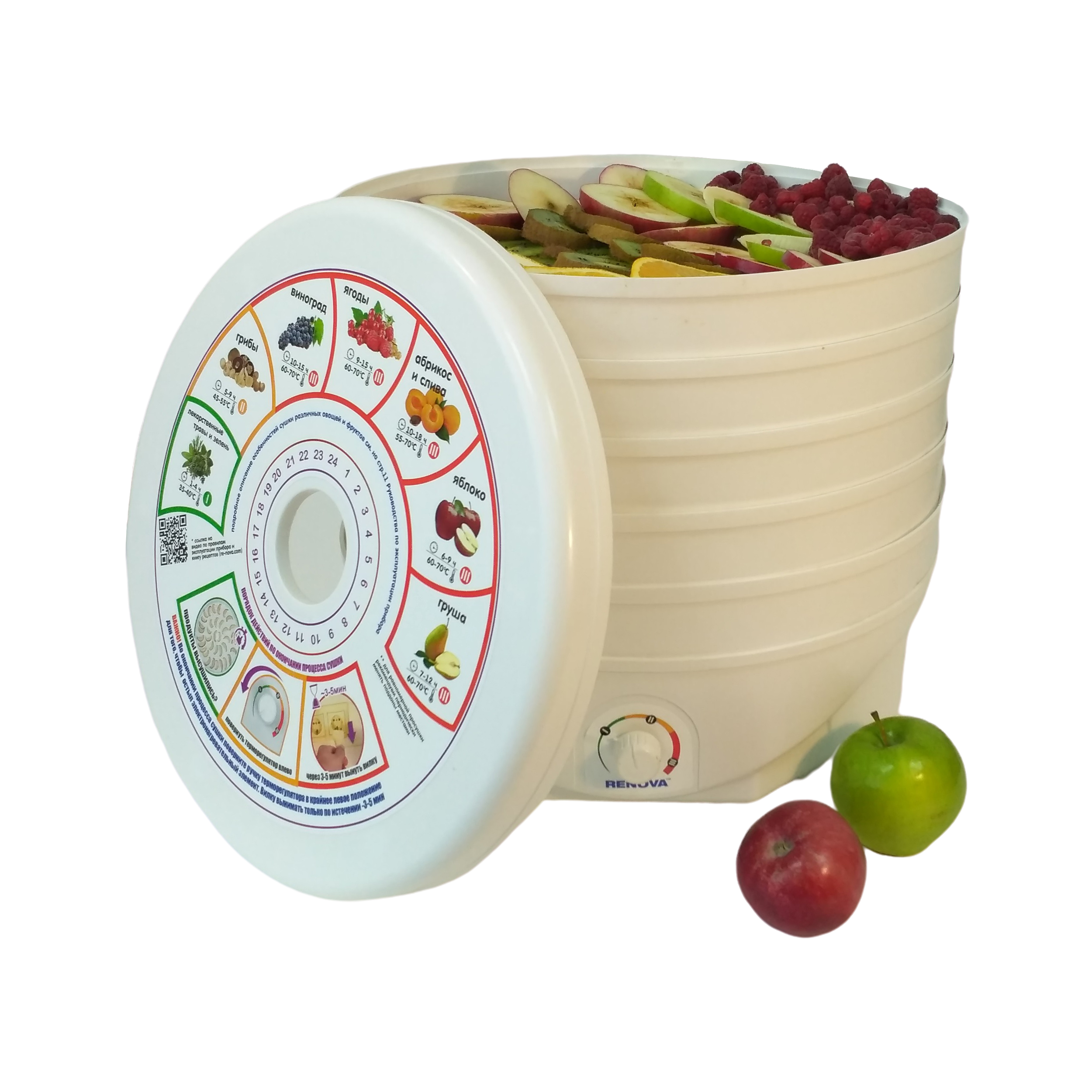 Купить Сушилка для овощей и фруктов RENOVA DVN37-500/5 (R)    — Фото 7