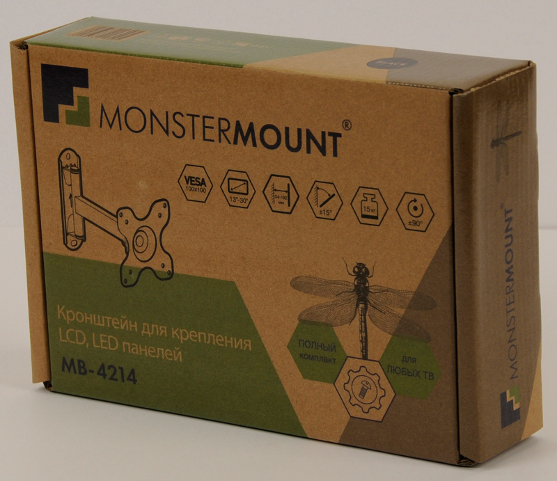 Купить Кронштейн MONSTERMOUNT MB-4214 для диагонали 13-37" — Фото 2