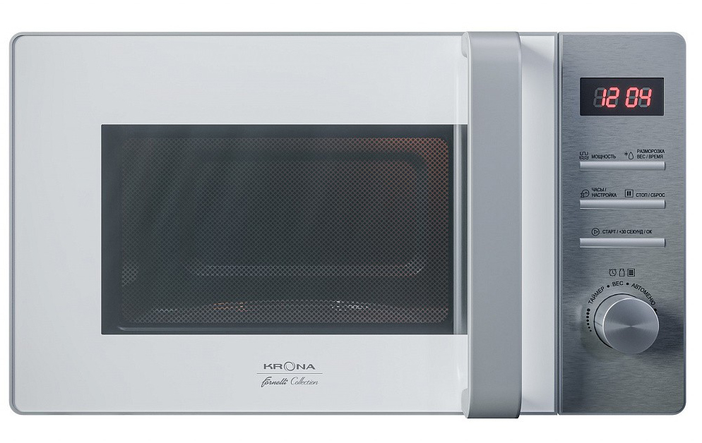Микроволновая печь KRONA QUANTUM 44 WH/IX																		 — описание, фото, цены в интернет-магазине PT Stores