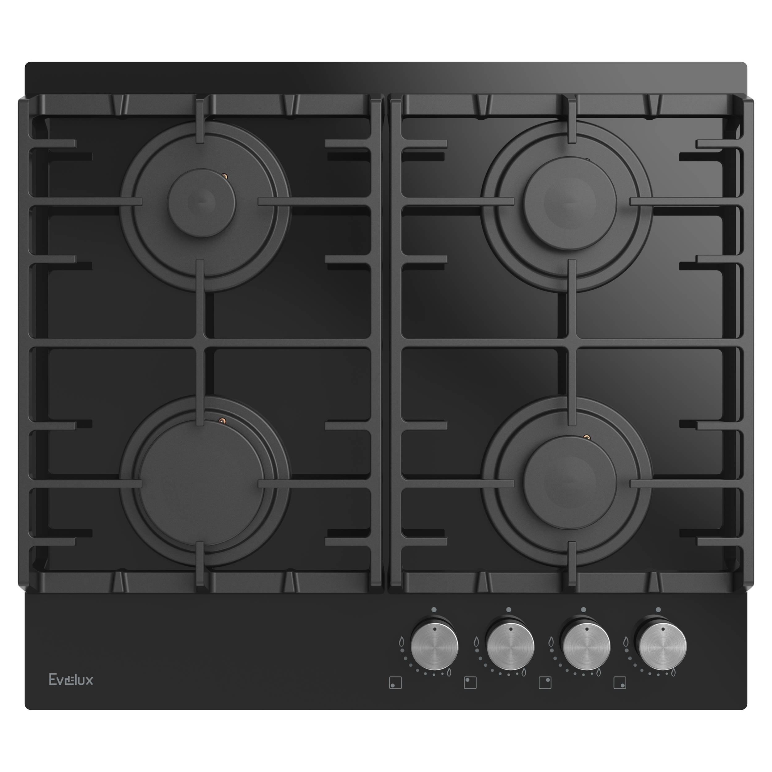 Газовая варочная панель EVELUX HEG 600 BG																		 — описание, фото, цены в интернет-магазине PT Stores