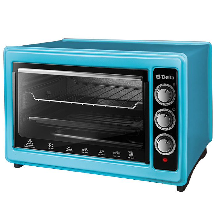 Мини-печь DELTA D-0123 голубой																		 — описание, фото, цены в интернет-магазине PT Stores