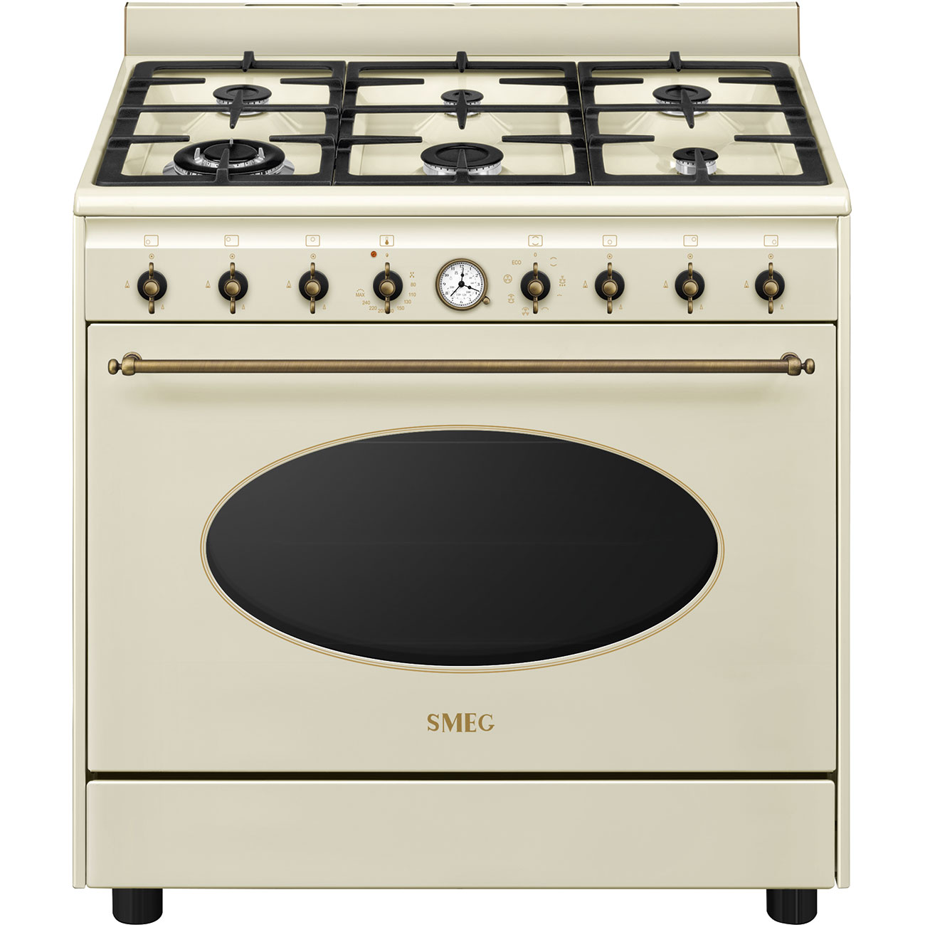 Комбинированная плита Smeg CO96GMP9																		 — описание, фото, цены в интернет-магазине PT Stores