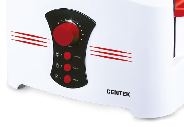 Купить Тостер CENTEK СТ-1426 (белый) — Фото 2