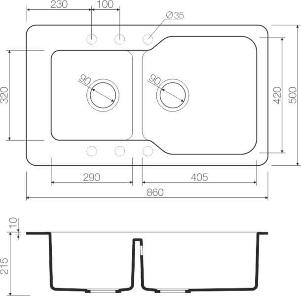 Купить Мойка OMOIKIRI Maru 86-BE Tetogranit/ваниль — Фото 2