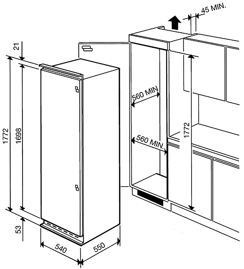 Купить Встраиваемая морозильная камера SMEG VI205PNF — Фото 2