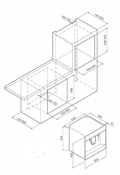 Купить Встраиваемая кофемашина GRAUDE KV 45.0 SG — Фото 2