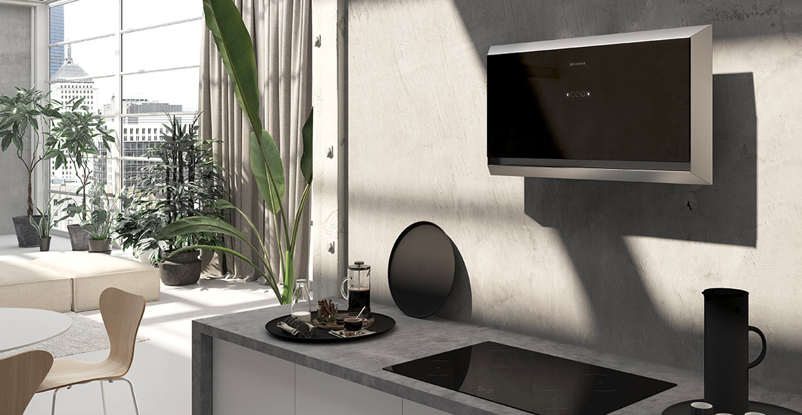 Купить Наклонная вытяжка FABER TWICE ARIES BK GLASS/X A90 — Фото 4