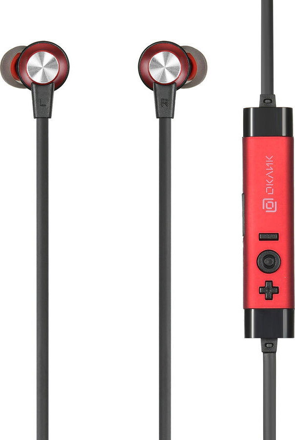 Наушники Oklick E716BT красный																		 — описание, фото, цены в интернет-магазине PT Stores