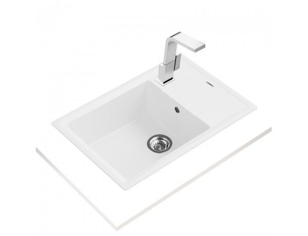 Купить Мойка TEKA STONE 60 S-TG 1B 1D WHITE ручной слив — Фото 2