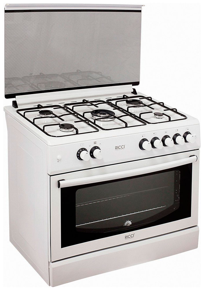 Газовая плита RICCI RGC 9000 WH																		 — описание, фото, цены в интернет-магазине PT Stores