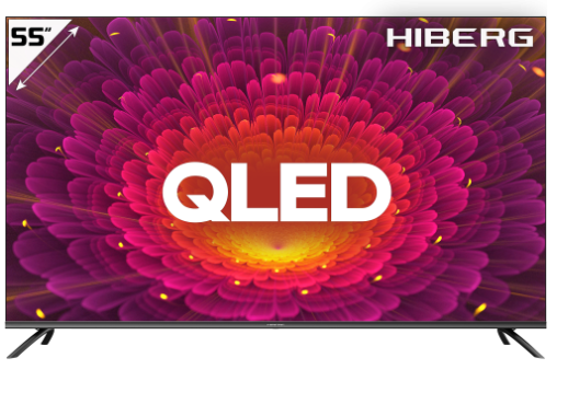 Телевизор HIBERG QLED 55Y																		 — описание, фото, цены в интернет-магазине PT Stores