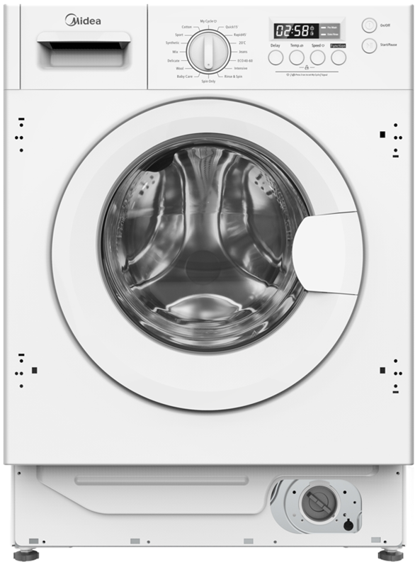 Встраиваемая стиральная машина Midea MFGLW80B/W																		 — описание, фото, цены в интернет-магазине PT Stores