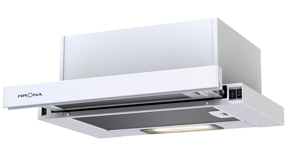 Вытяжка встраиваемая KRONA KAMILLA 450 WHITE (1 мотор)																		 — описание, фото, цены в интернет-магазине PT Stores