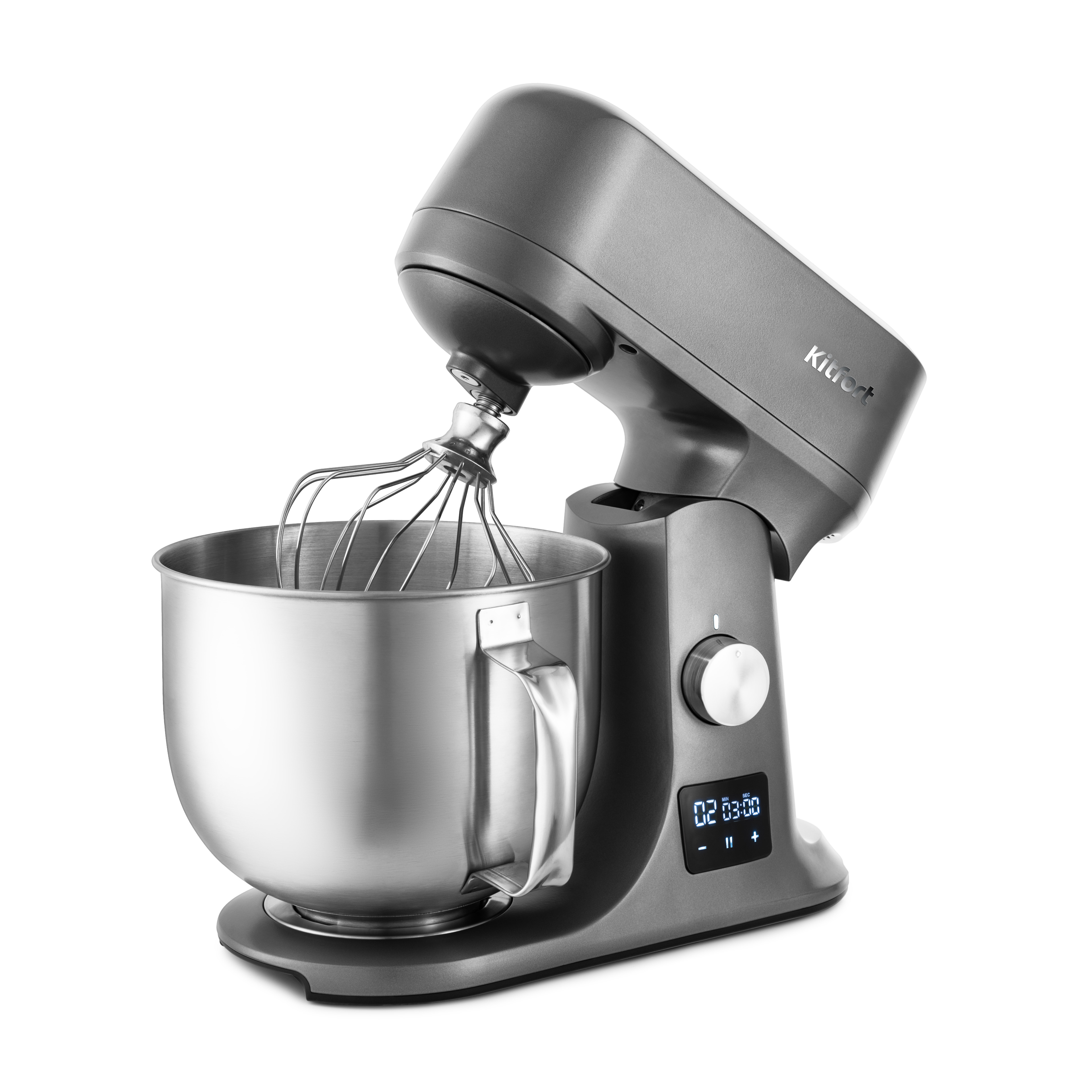 Миксер Kitfort KT-1328 серебристый																		 — описание, фото, цены в интернет-магазине PT Stores