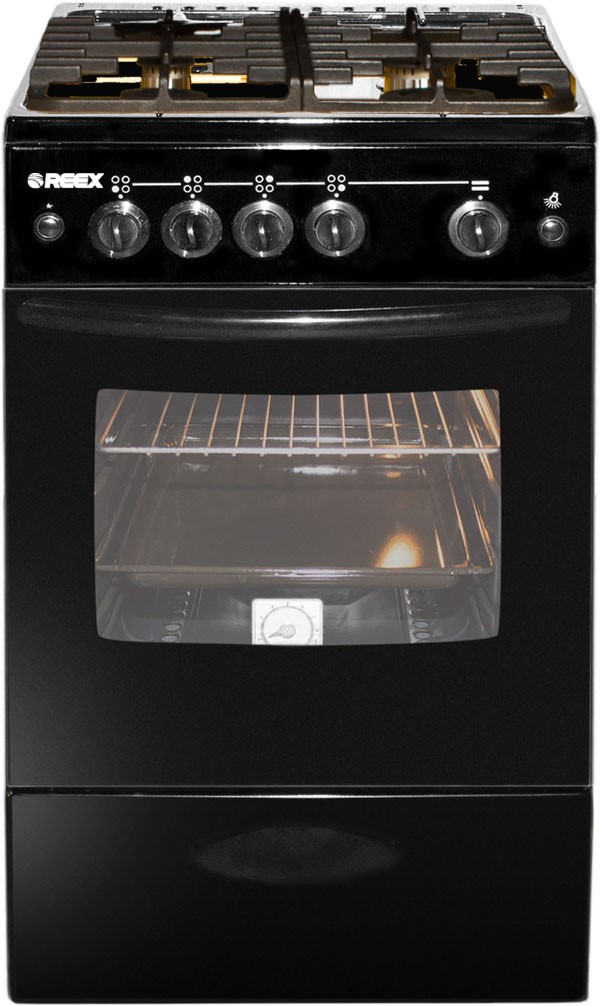 Газовая плита REEX CG-54297 eBk																		 — описание, фото, цены в интернет-магазине PT Stores
