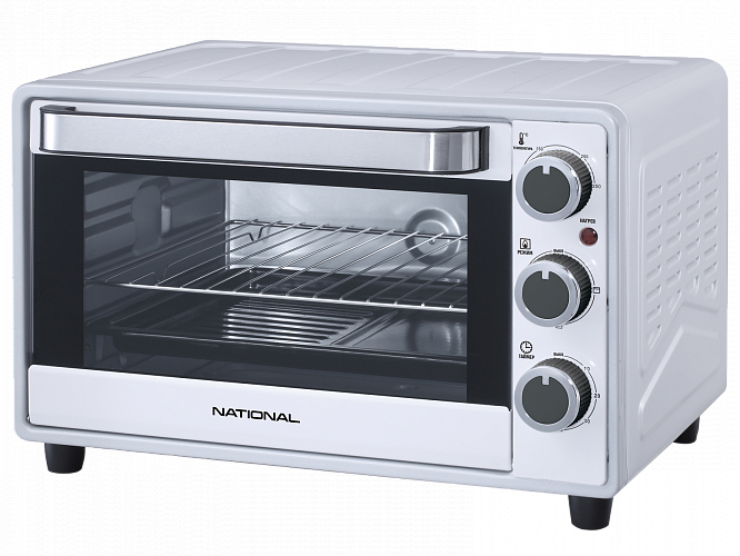 Мини-печь National NK-MO265 white																		 — описание, фото, цены в интернет-магазине PT Stores