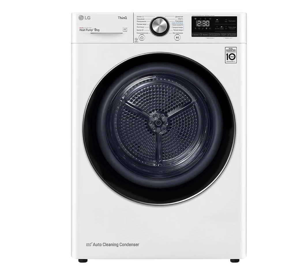 Сушильная машина LG DC90V9V9W																		 — описание, фото, цены в интернет-магазине PT Stores