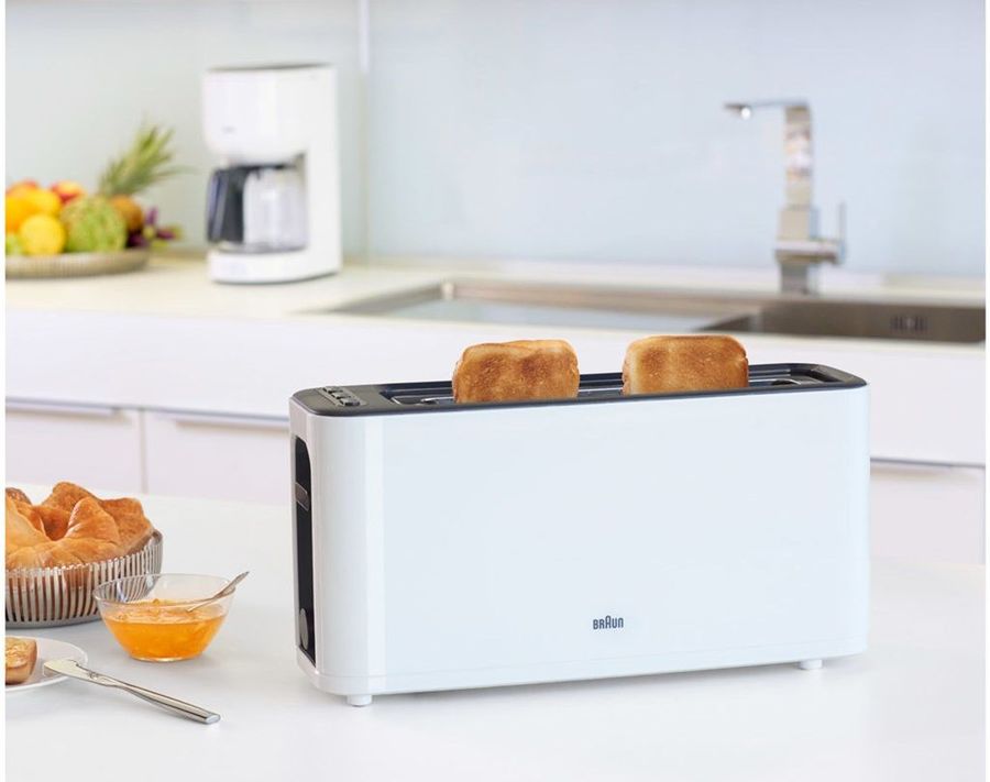 Купить Тостер BRAUN HT 3110, белый/черный — Фото 7