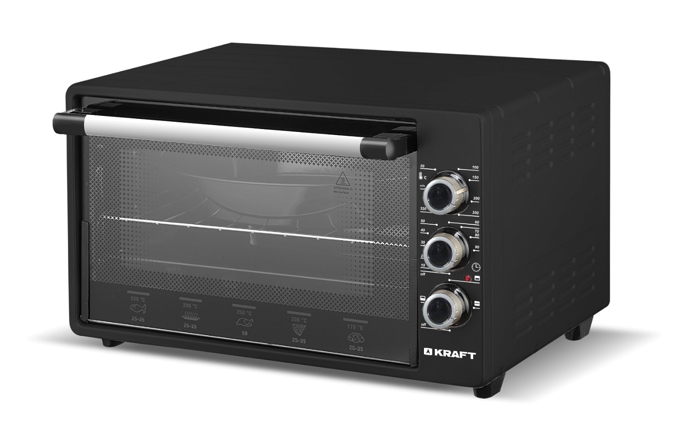 Мини-печь KRAFT KF-MO 3201 BL																		 — описание, фото, цены в интернет-магазине PT Stores
