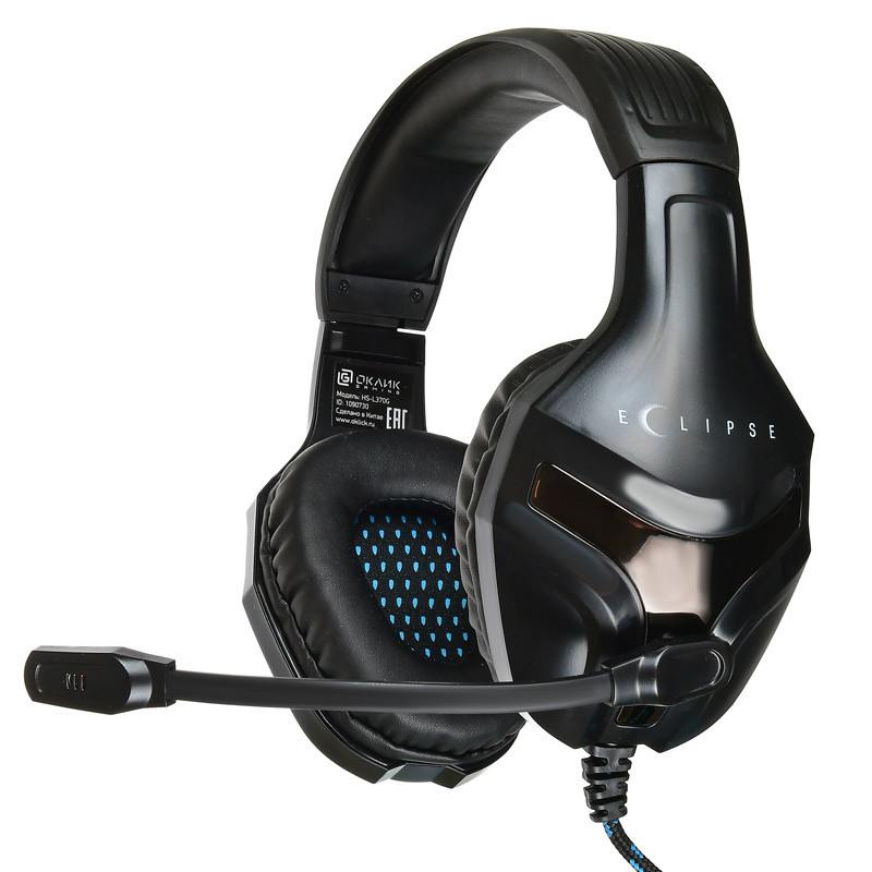 Наушники Oklick HS-L370G ECLIPSE черный																		 — описание, фото, цены в интернет-магазине PT Stores
