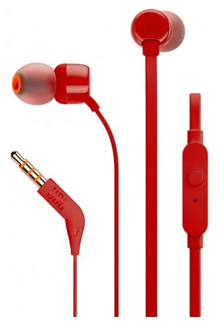 Наушники JBL T110 RED																		 — описание, фото, цены в интернет-магазине PT Stores