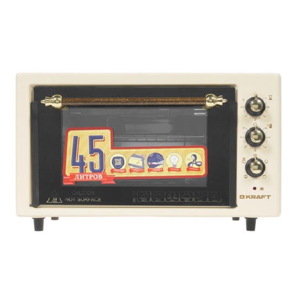 Мини-печь KRAFT KF-MO 4562 KBG retro																		 — описание, фото, цены в интернет-магазине PT Stores
