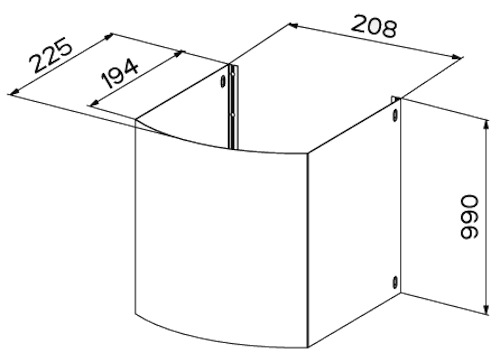 Купить  FABER Дымоход верх. X  H990 TENDER — Фото 2