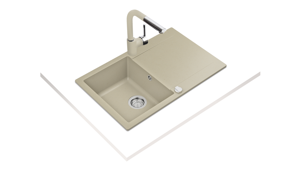 Мойка TEKA CLIVO 45 B-TQ 1B 1D TOPAZ BEIGE																		 — описание, фото, цены в интернет-магазине PT Stores