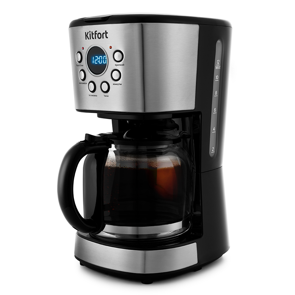 Кофеварка Kitfort KT-728																		 — описание, фото, цены в интернет-магазине PT Stores