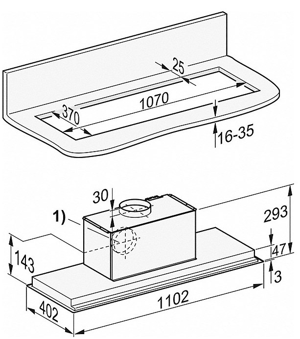 Купить Вытяжка встраиваемая MIELE DA2518 — Фото 2