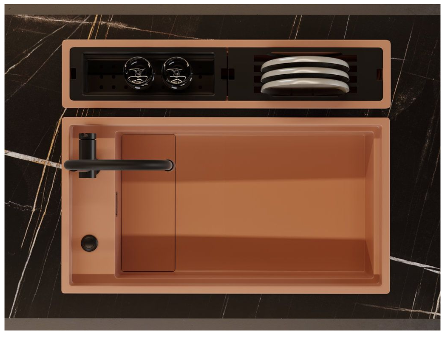 Купить Мойка OMOIKIRI Kinaru PRO 86-U/I-DO Artceramic/deep ocean — Фото 3