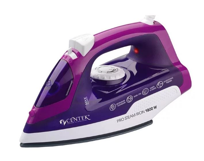 Утюг CENTEK CT-2348 фиолет																		 — описание, фото, цены в интернет-магазине PT Stores