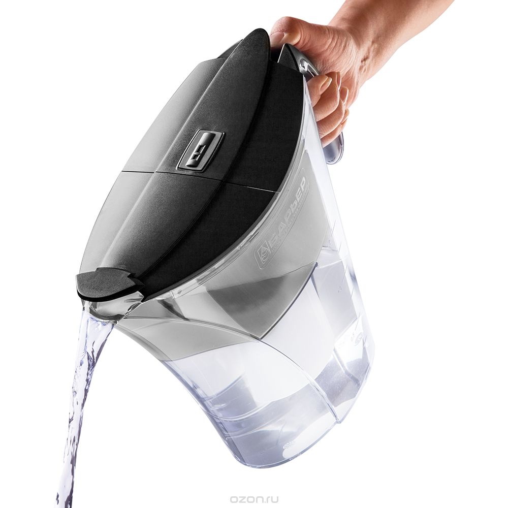 Купить Фильтр для воды БАРЬЕР Кувшин Барьер-Смарт Опти-лайт черный — Фото 3