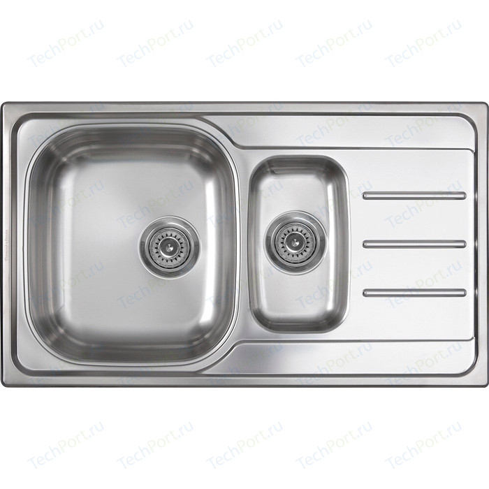 Мойка Zigmund & Shtain RECHTECK 860D.8 Polished (сифон)																		 — описание, фото, цены в интернет-магазине PT Stores