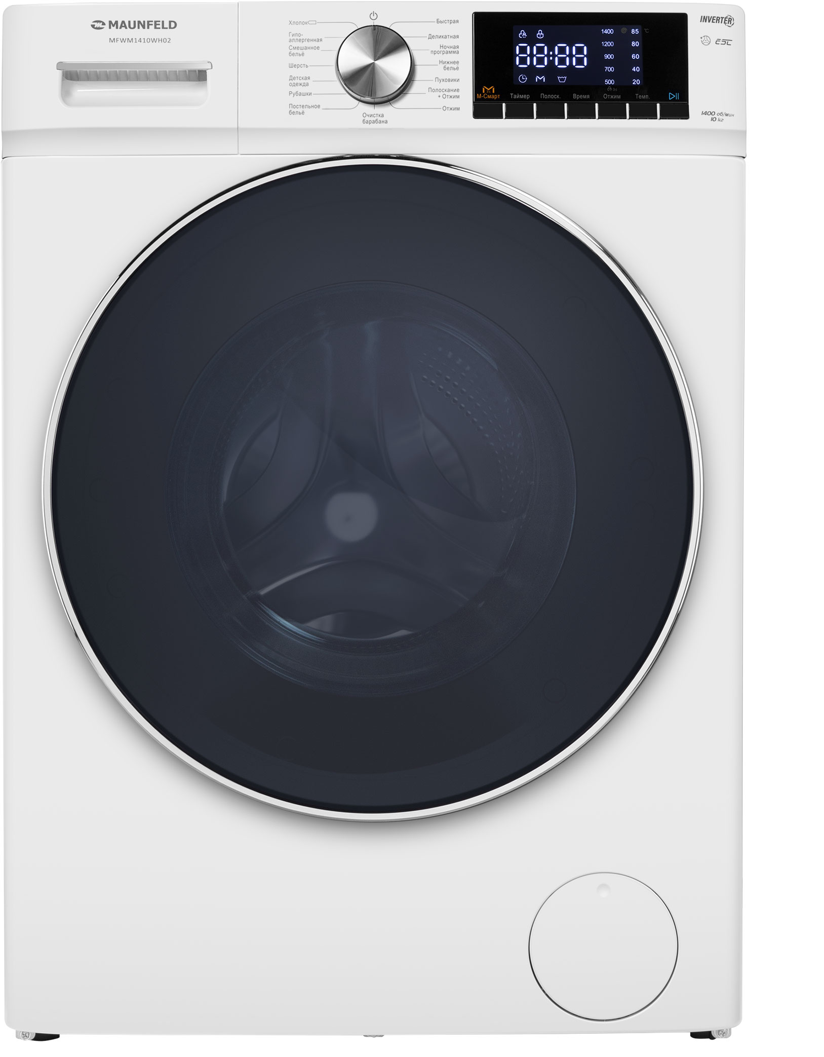 Стиральная машина MAUNFELD MFWM1410WH02																		 — описание, фото, цены в интернет-магазине PT Stores