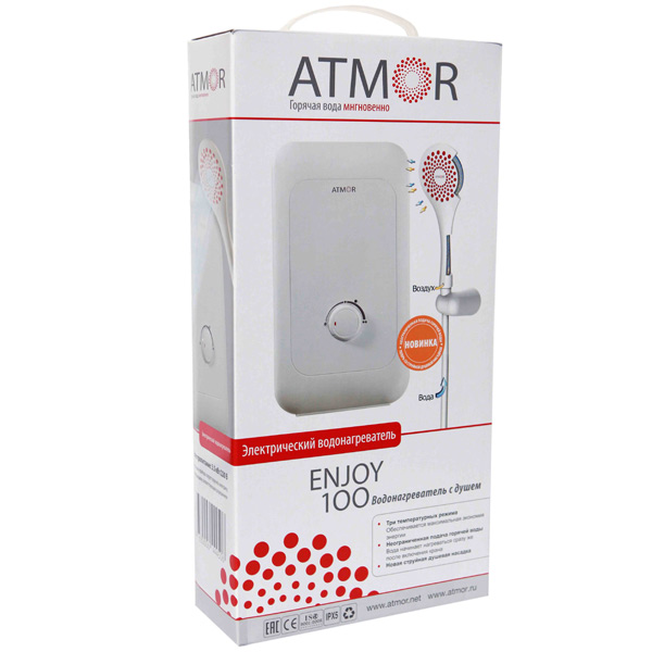 Купить Водонагреватель проточный ATMOR ENJOY 100 3,5кВт (душ) — Фото 7