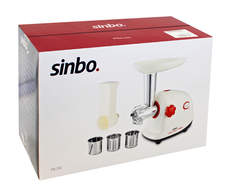 Купить Мясорубка Sinbo SHB 3162 белый/красный — Фото 3