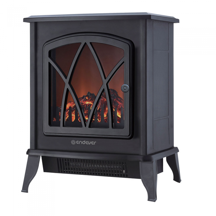 Электрокамин ENDEVER Flame 04, черный																		 — описание, фото, цены в интернет-магазине PT Stores