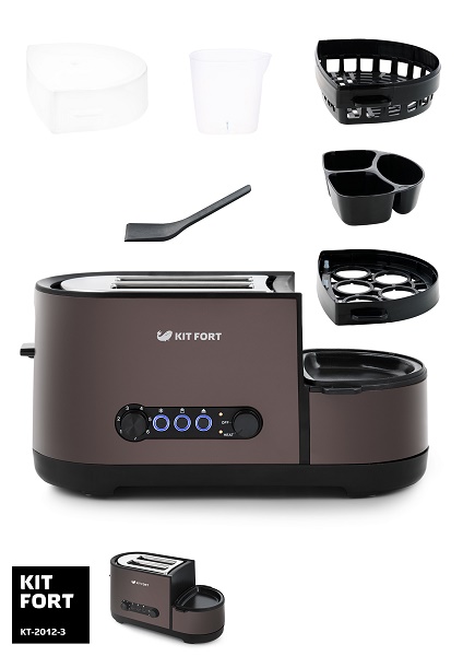 Купить Тостер Kitfort KT-2012-3, темно-кофейный — Фото 2