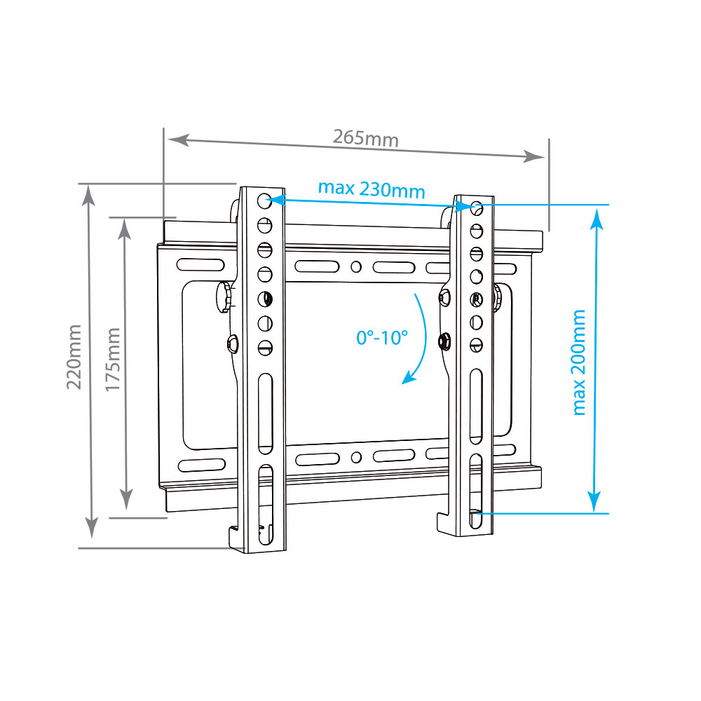 Купить Кронштейн ARM MEDIA STEEL-6 черный 15"-47" — Фото 8
