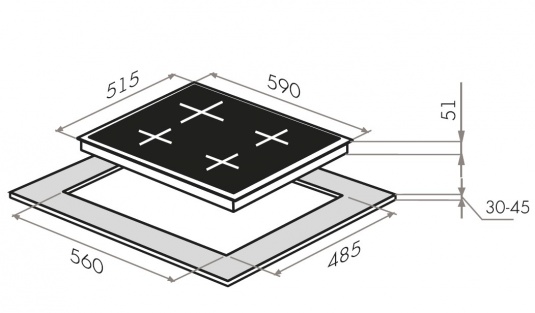 Купить Газовая варочная панель MAUNFELD EGHG.64.23CB/G — Фото 2